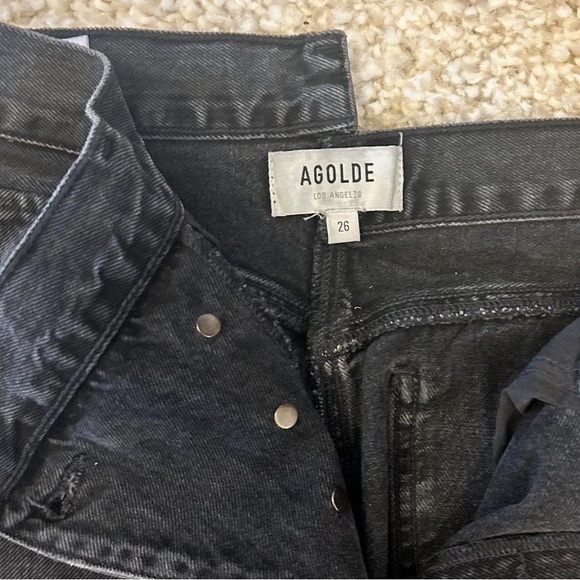 Agolde Asymmetrical Criss Cross High Rise jeans Size 26 - Picture 2 of 6